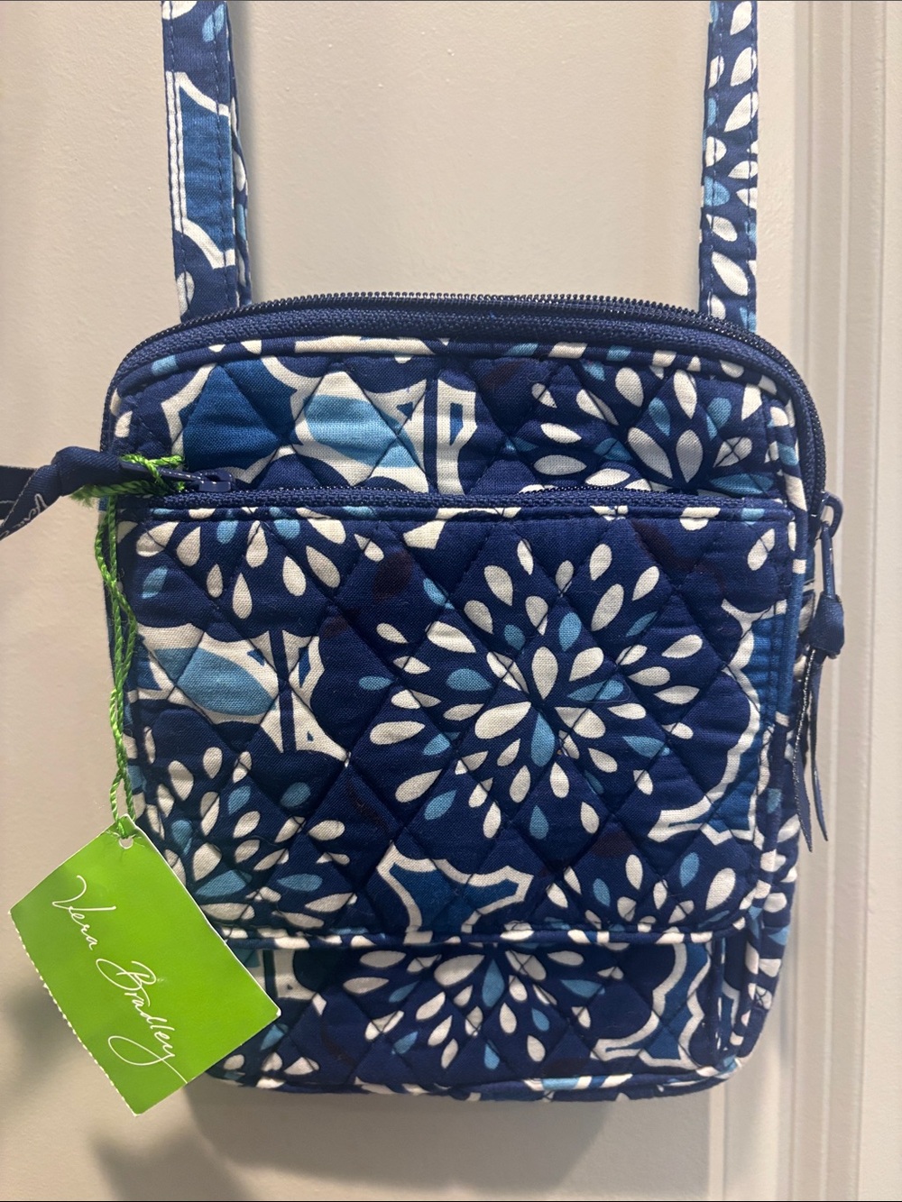 Vera Bradley Mini Hipster Rare Petal Splash Print Quilted Crossbody Bag
